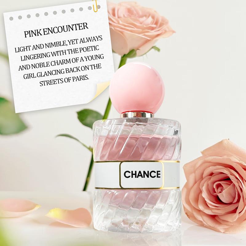 MOOD AMOR Pink Encounter Perfume for Women, 50ml, Sweet Romantic Floral Fruity Perfume for a Charming Aura, Gift Idea