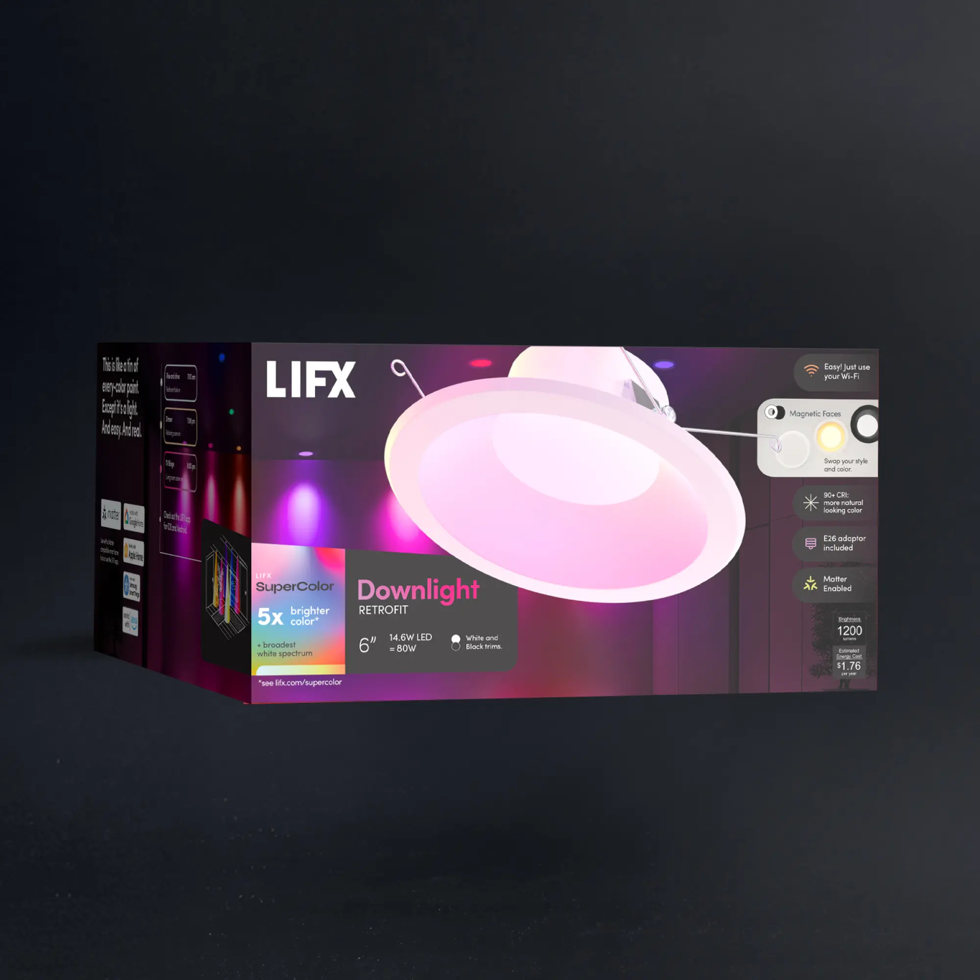 LIFX SuperColor 6" Downlight Retrofit - 1200 Lumens