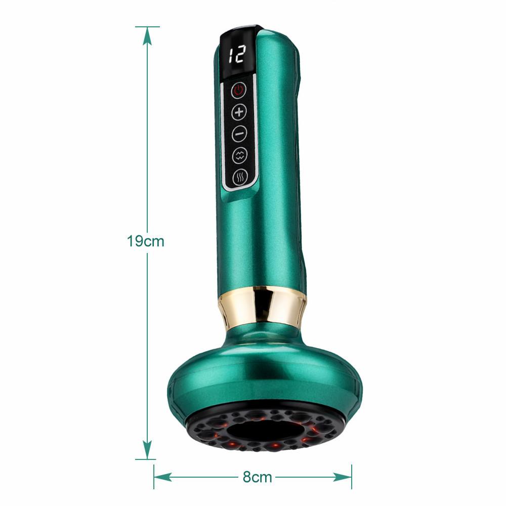 Electric Cupping Massager, Heating Vacuum Suction, Beauty Health Scraping Belly, Thighs, Arms Body Massage Tool