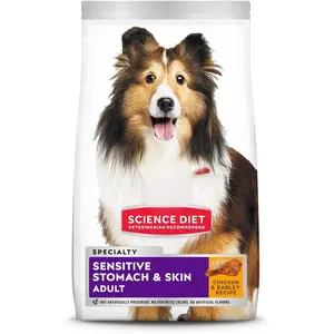 Hill's Science Diet Sensitive Stomach & Skin Adult Dog Food Chicken Recipe 30 lb Bag for Optimal Digestive Health & Healthy Coat Made in USA