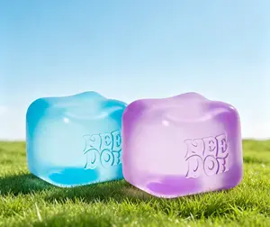 Schylling NeeDoh Nice Cube Super Squishy Toy - Solid, Soft, Non-Sticky Sensory Fidget, Viral Trendy Squishy for Kids & Adults, Great for Stress, Anxiety, Focus, Cute Desk Accessory & Unique Gift Idea