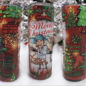 Holiday Themed 20oz full graphic tumbler