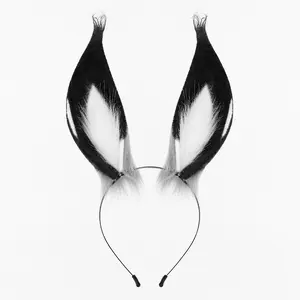 Handmade Plush Animal Ear Headband – Simulation Cute Role Playing Hair Accessories, Suitable for Anime, Party and Styling