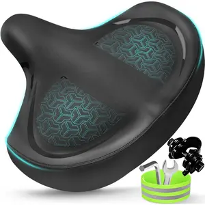 2024  Noseless  Seat Cushion for Men & Women - Extra Padding & Comfort Wide Bicycle Seat,  Comfortable Saddle for Peloton Bikes, Exercise Bikes, Electric Bikes, Cruiser Bikes