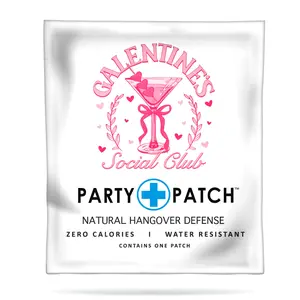 Party Patch - Galentines Patch for Valentine's Day with Zero Calories, Water-Resistant Recovery Patch for Parties and Nights Out