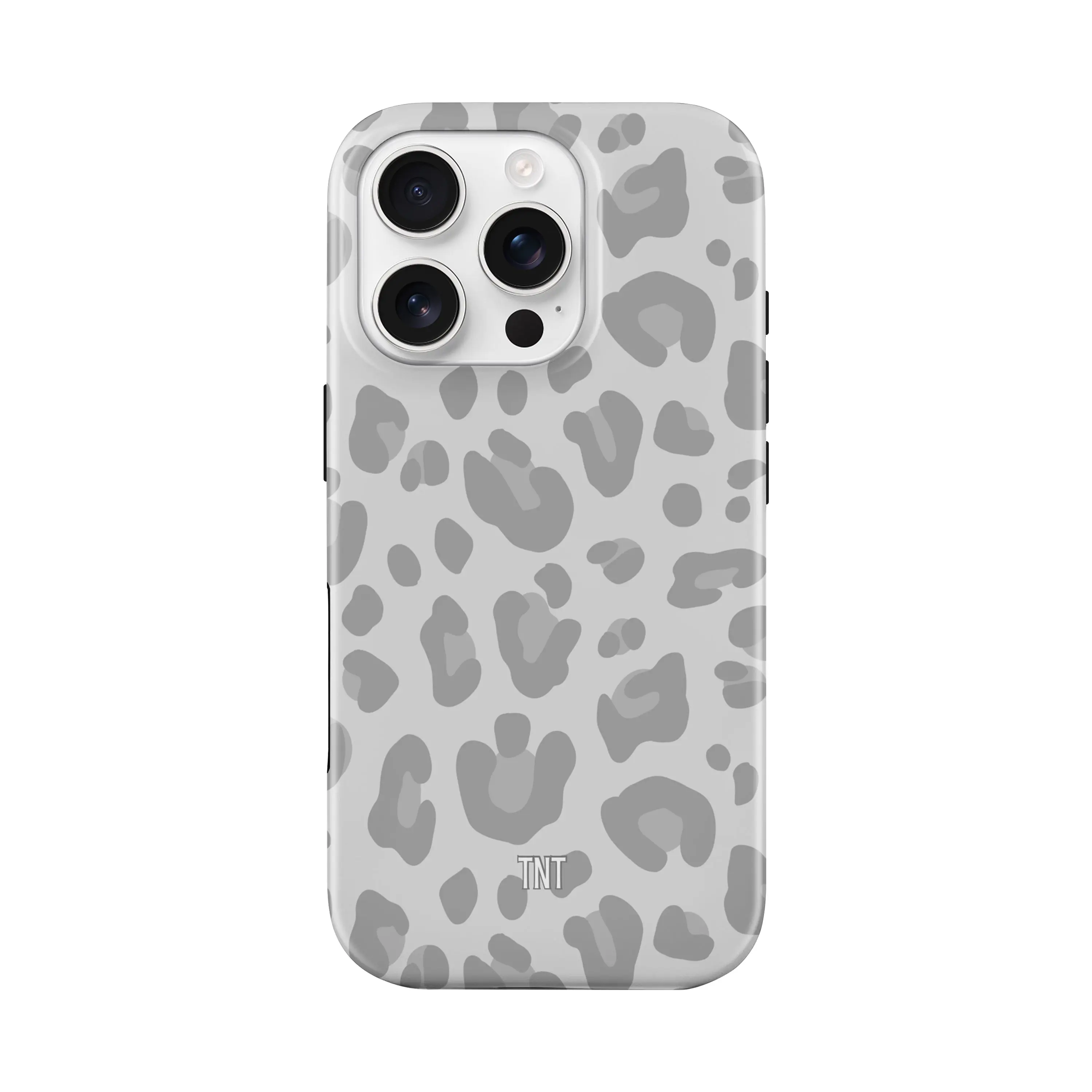 Grey Cheetah Print Tough MagSafe Phone Case