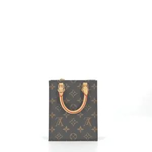 Pre-owned Louis Vuitton Canvas Mini Bags Monogram Petit Sac Plat Bag BF00248