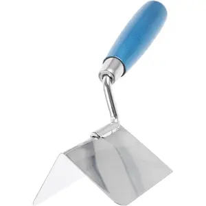 Corner Tool Outside Corner Stainless Corner Trowel with Handle for Concrete Plastering Bricklaying Corner Finishing Work