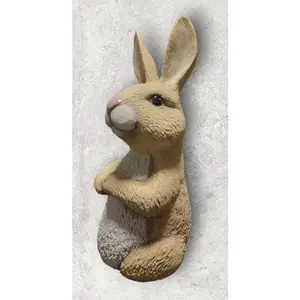 Ceramic Bisque Peek A Boo Bunny Ceramic Bisque Animal Handcrafted 10in Tall x 6in Wide with Acrylic Paintable Option Perfect for Personalized Art