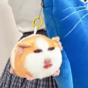 Cute Pig Plush Toy Keychain, Funny Dutch Pig Doll, Emoticon Stuffed Animal, Birthday Gift, Fun Accessory for Kids and Adults, Cute Charms Keychain