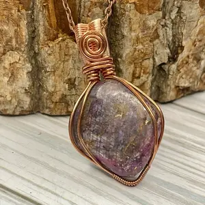 Ruby Simple Copper Necklace