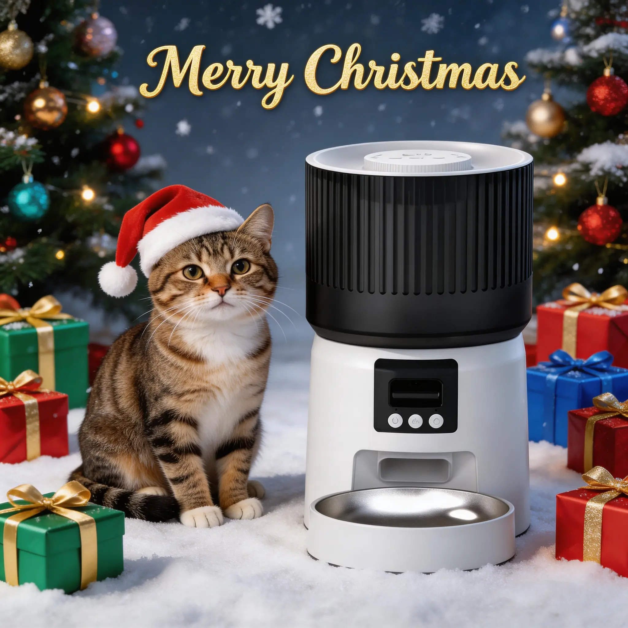 Yazoo Petsmart automatic pet feede Automatic Cat Feeder with Camera,1080P HD video, night vision, 5G Wi-Fi, Sealed storage