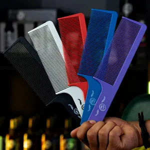 Rolda - Men's Flat Top Hair Styling Comb | Carbon Fiber Comb, Light Weight, 9 Inch salon barber Haircare Lightweight stylist