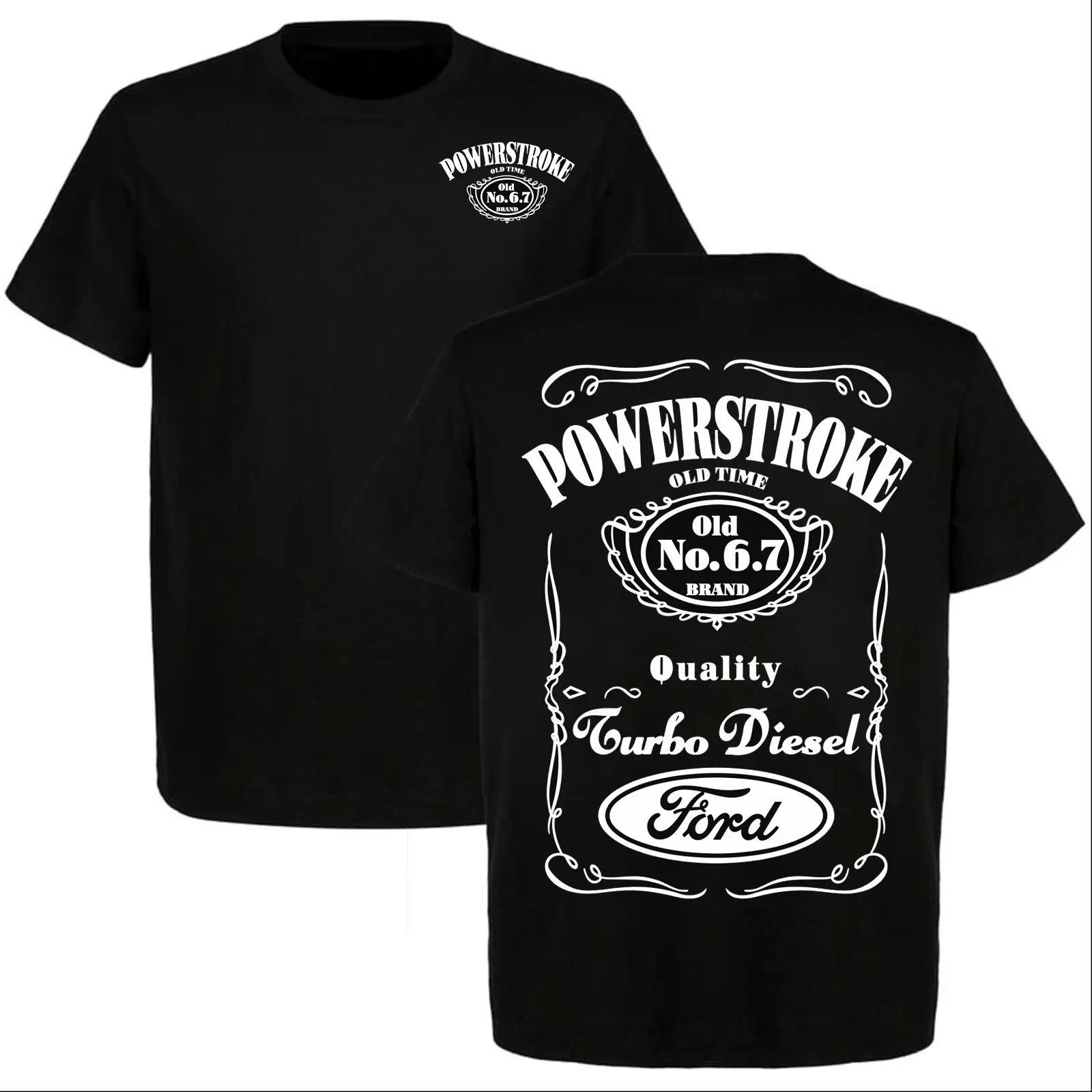 Powerstroke 6.7 Turbo Diesel Ford Truck Shirt, Super Duty Trucker Tee, Diesel Pickup Lover Gift for Men, Graphic T-Shirt USA