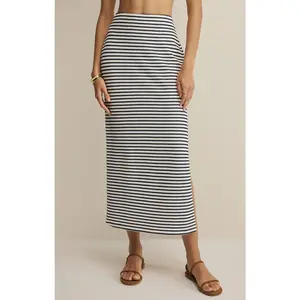 Ainslie Stripe Midi Skirt Eclipse