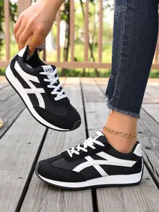 2026 Fashion Must-Have, Women's Retro Sports Shoes, Fashionable Sneakers, Classic Colorblock, Comfortable Lightweight, Easy to Pair with Dresses and Jeans