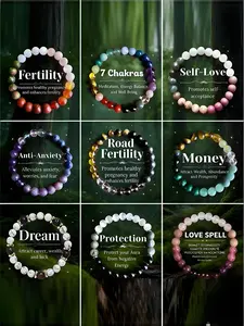 Beautiful Life 9-Piece Set, Trendy Crystal Bracelets, Beautiful Bangles Birthday Gift, Fashionable Jewelry for Women