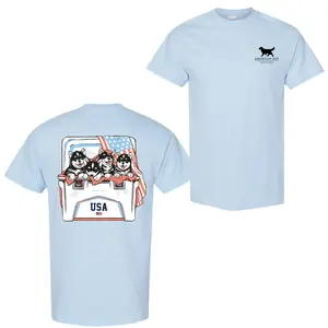 American Boy Outfitter Husky Puppies Tshirt/Sweatshirt/Hoodie, 2-sided Graphic Tees, Cute Dog Shirt for Men and Women, Cotton Casual Wear