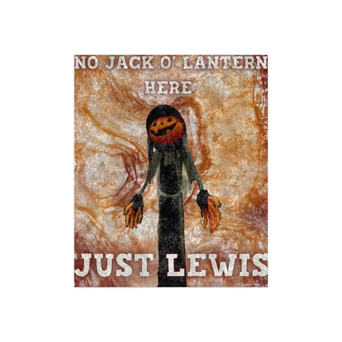 Lewis The Cozy Companion Crushed Velvet Blanket / Lewis / Comfy Blanket / Plush Throw / Halloween Decor / Fall Throw / Fall Home Decor / Lewis from Target / Funny / Comedy
