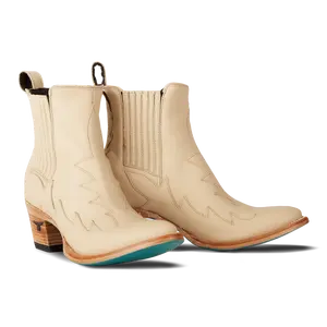 Western Chelsea Bootie - Pale Ivory **Final Sale**