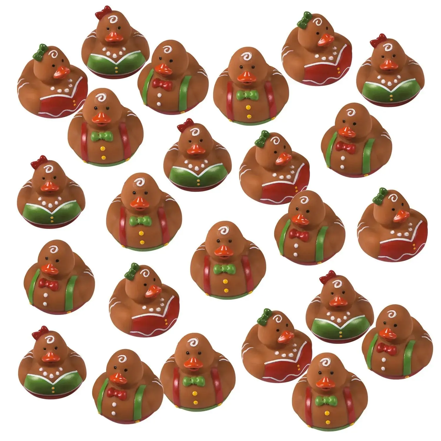 Bulk 120 Pc. Gingerbread Rubber Ducks