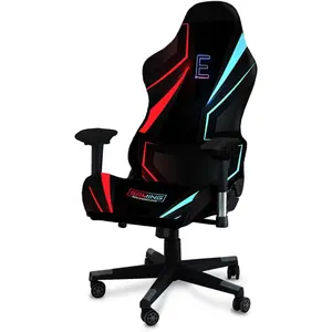 Gaming Chair Covers, 3D Printing Stretchable Soft Non-Slip Easy to Install Gamer Chair Cover with Armrest Cover(No Chair)(H)