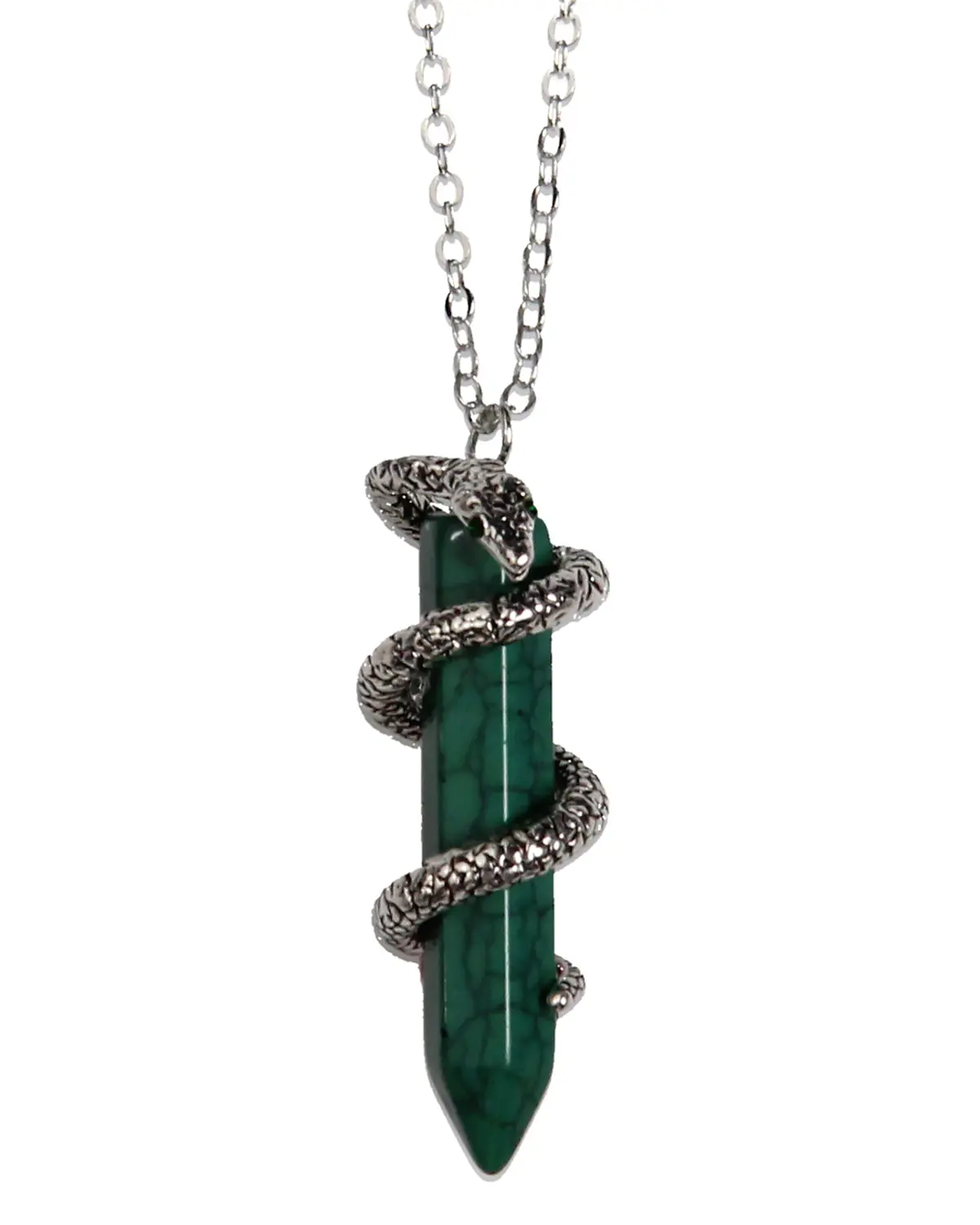 Harry Potter House Animal Shaped Gemstone Pendant Necklaces - Available in Slytherin, Gryffindor, Hufflepuff, Ravenclaw, Animal Shaped Necklaces