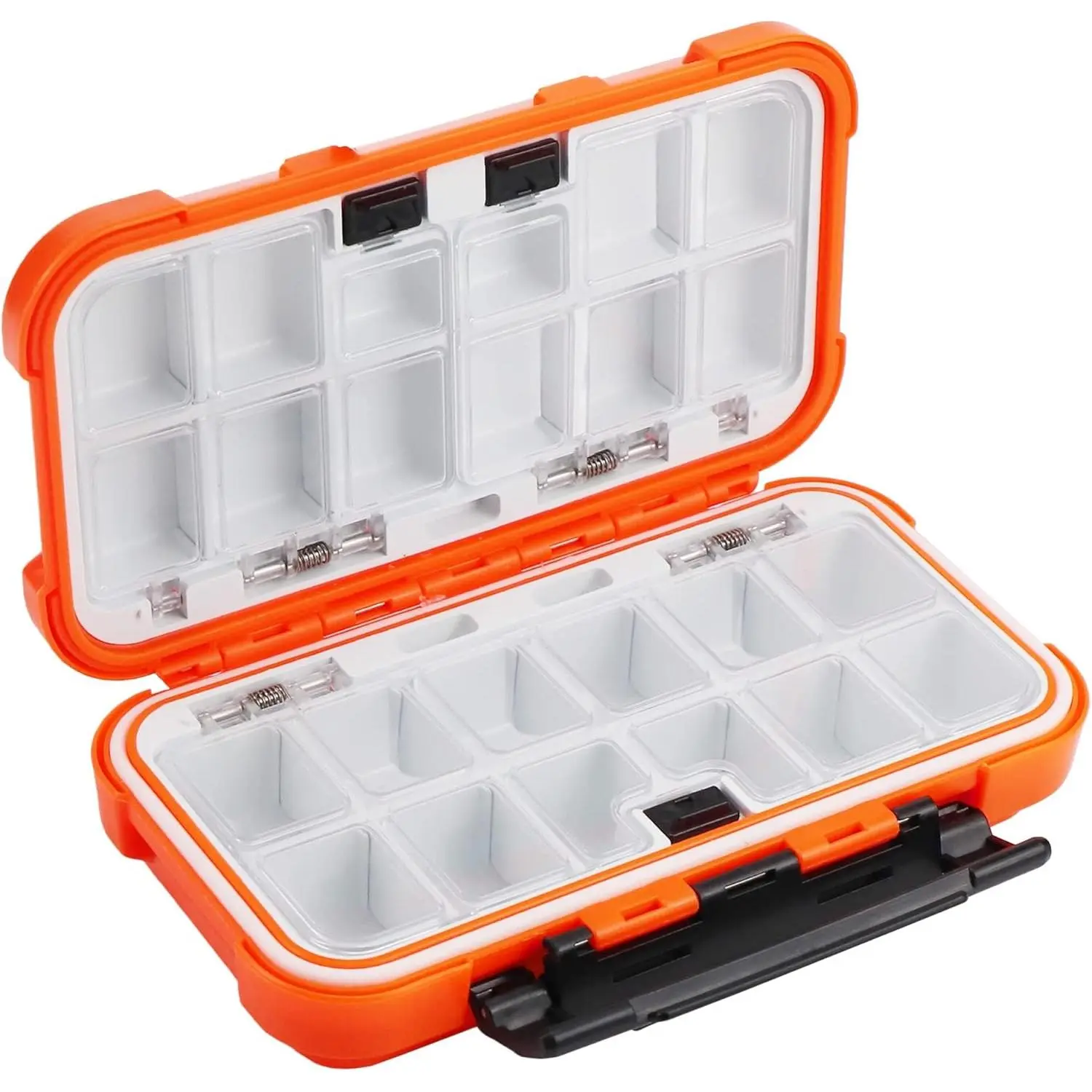 Waterproof Terminal Tackle Box with a Compact Shape, Mini Sized Plastic Lure and Hook Organizer with Multiple Slots for Kayak Fishing, Mini Sized Products