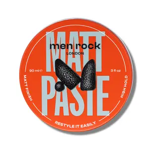 Men Rock Matt Paste, Hair Cream, High Hold-Matt Finish, 3 oz