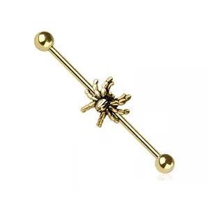 Spider Industrial Barbell - 316L Stainless Steel