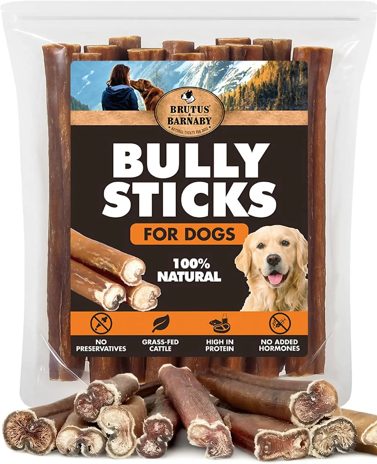 Bully Sticks for Dogs | 6 Inch, Odor-Free & Rawhide-Free Chews - Auction