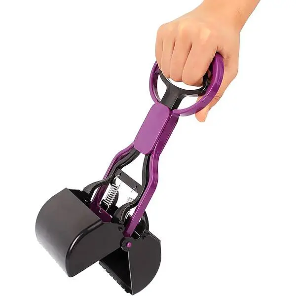 Dog Pooper Scooper for Large & Small Dogs, Pet Waste Scooper, Heavy Duty Poop Picker, Long Handle Pooper Scooper, Durable Spring Loaded Jaw, Grass Gravel Dirt Cleanup for Dogs & Cats