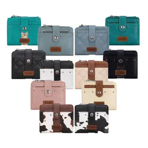 Wrangler Wallet for Women Bifold Card Holder with Zipper Wrangler Wallet for Women Bifold Card Holder with Zipper