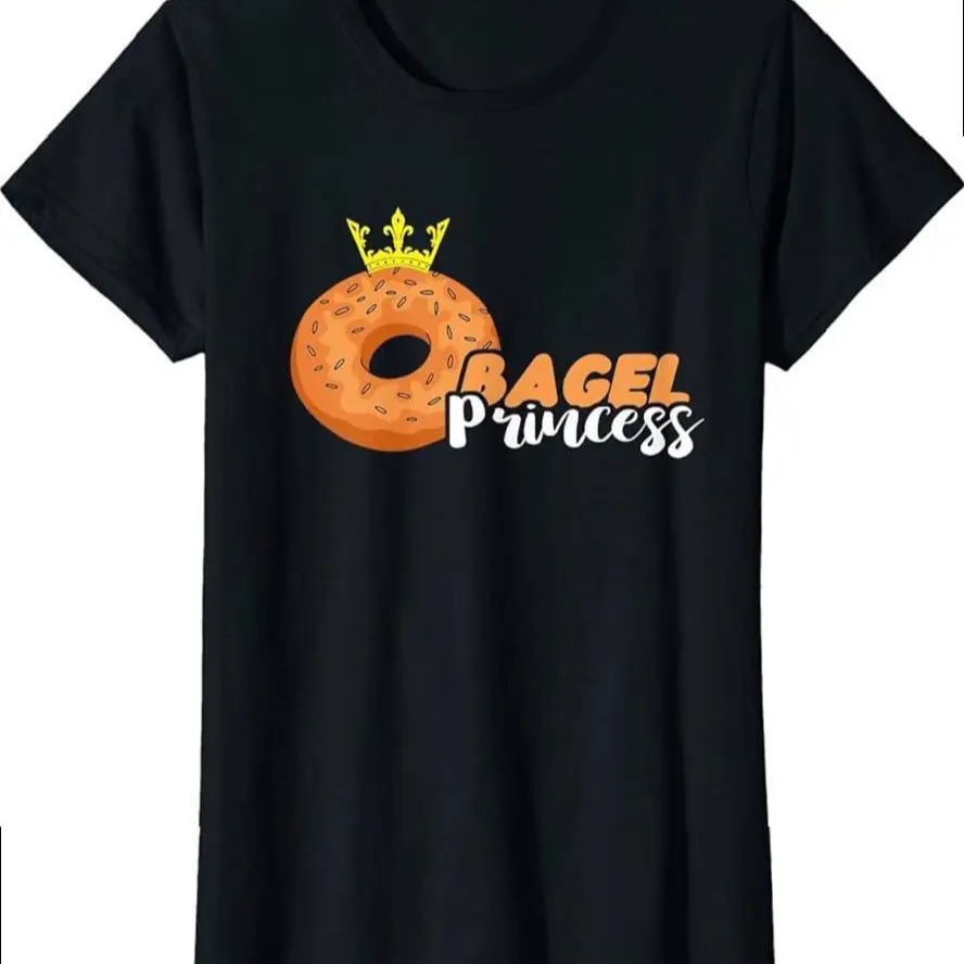 Bagel Princess Crown Baker Baking Bagels Dough Bagel Lover T-shirt