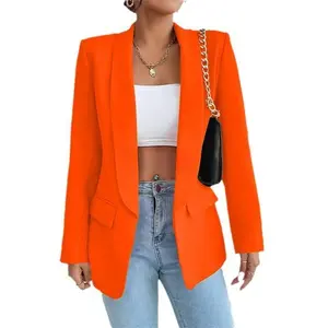 Red Blazer Commuter Spring Autumn Jacket Women Versatile Fashionable Unique