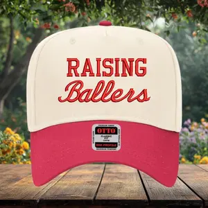 Raising Ballers Hat, Sports SnapBack Hat, Sports Mom & Dad Hat, Basketball Baseball Football Parent Gift, Game Day Snapback, Ball Mom Hat