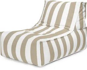 Gouchee Home Santorin Rock Indoor Outdoor Bean Bag Lounger - Durable Water Repellent Olefin Fabric & High Density Polystyrene Beads - 5 Trendy Colors Available