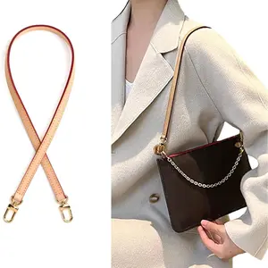 Jiesinlov Vachetta Leather Strap Replacement for LV SPEEDY 30 35 40 Keepall Travel Duffel Bags 23.6in Length Handmade Fine Stitching Top Grade Cowhide