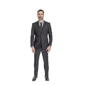 Superior 150 Men's Suit | Wool Feel Polyester Blend | 2-Button Side Vent