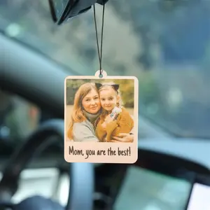 Custom Photo Car Ornament 2025, Double Sided Photo Car Air Freshener, First Car Gift, Exam Pass Gift-Gifts for Him and Her, Couple Gifts, Husband Gift