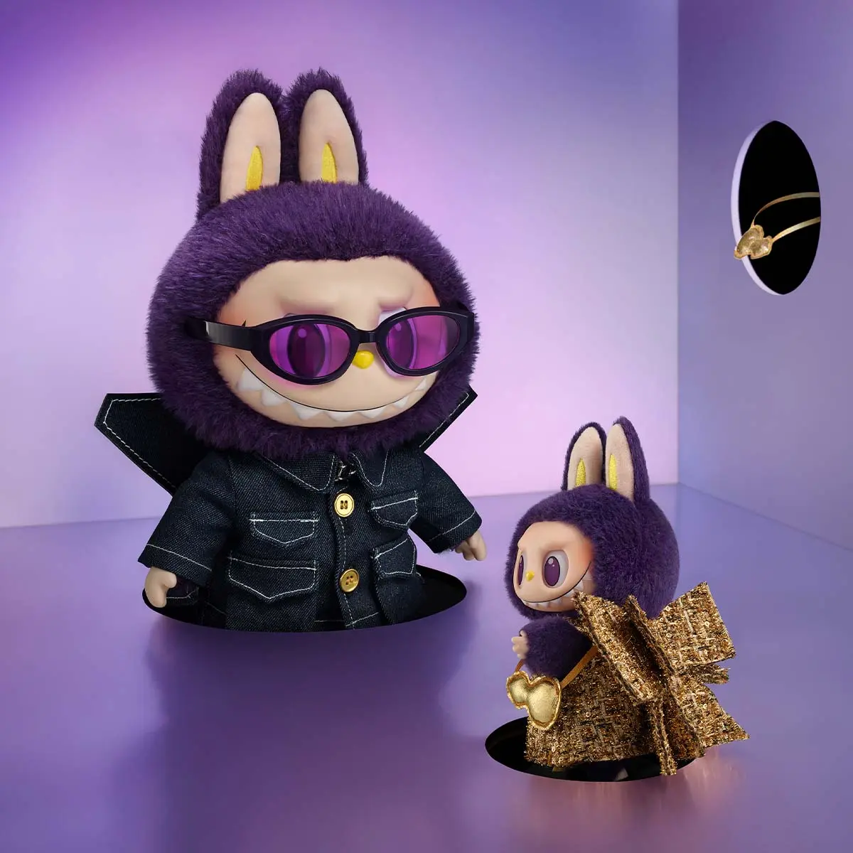 LABUBU × PRONOUNCE - WINGS OF FORTUNE Vinyl Plush Hanging Card Collectible Keychain