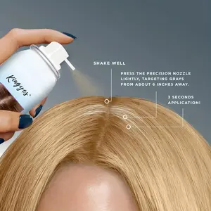 Root Cover Up for Hair Color, 2.54oz/2.53us Fl Oz Hair Root Spray, Natural Root Cover Hair Dye, Black/Dark Brown Haircare Root Touch Up