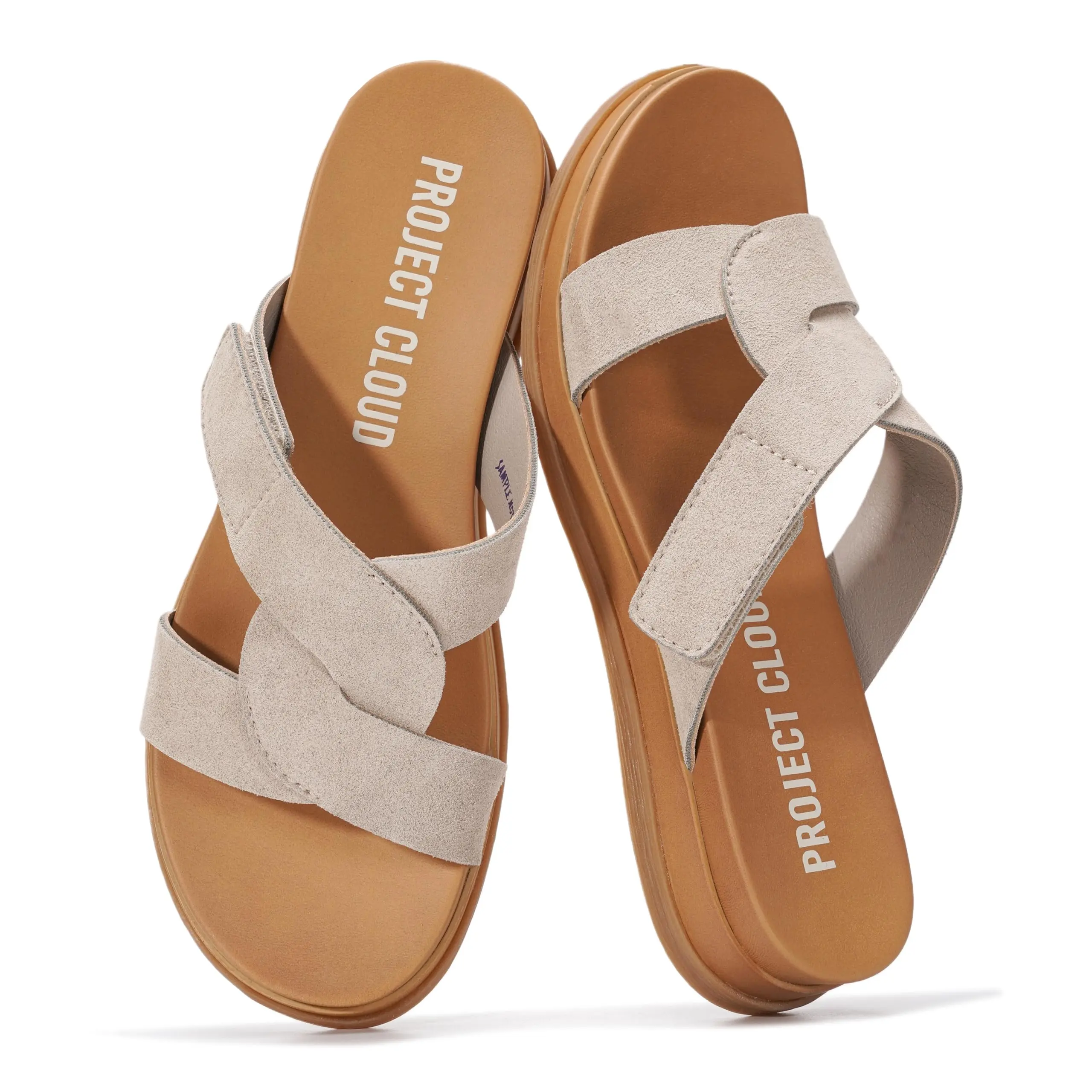 Project Cloud Women's | 100% Genuine Leather Sandals for Women | Lightweight | Non-Slip - Nina Project Cloud Women's | 100% Genuine Leather Sandals for Women | Lightweight | Non-Slip - Nina