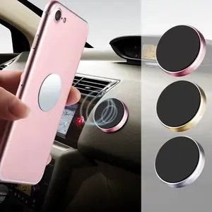 AuraHome Universal Magnetic Phone Mount - Discreet Nano-Adhesive Dashboard Holder, 360° Strong Magnet Sticker for iPhone, Samsung & All Smartphones, Hands-Free Navigation & Wall Mount Stand
