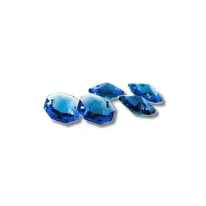 Light Blue Crystal Octagon