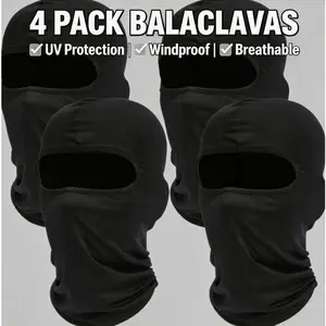 4 Pcs Balaclava Face Ski Mask – Full Face Cover Hood Shiesty Masks for Men & Women, Winter Outdoor Sports