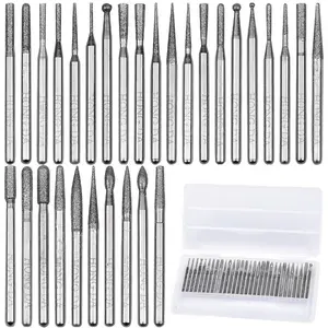 Hardness rotary file set, alloy grinding head, metal polishing, wood root carving and grinding head, Tool