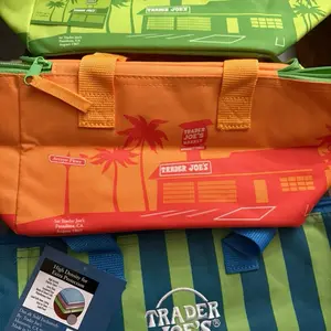 Trader Joe’s New Summer Insulated Shopping Bags, Water-Resistant, Chili Print, Multipurpose Use Functional Luggage Bag