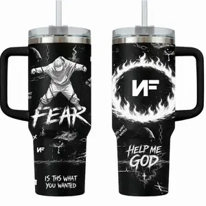 NF FEAR Music Custom Tumbler Cup  20oz/40oz Tumbler With Handle Stainless Steel