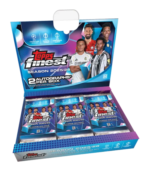 1 (ONE) SINGLE PACK -  2025-26 TOPPS FINEST UEFA CLUB COMPETITIONS SOCCER